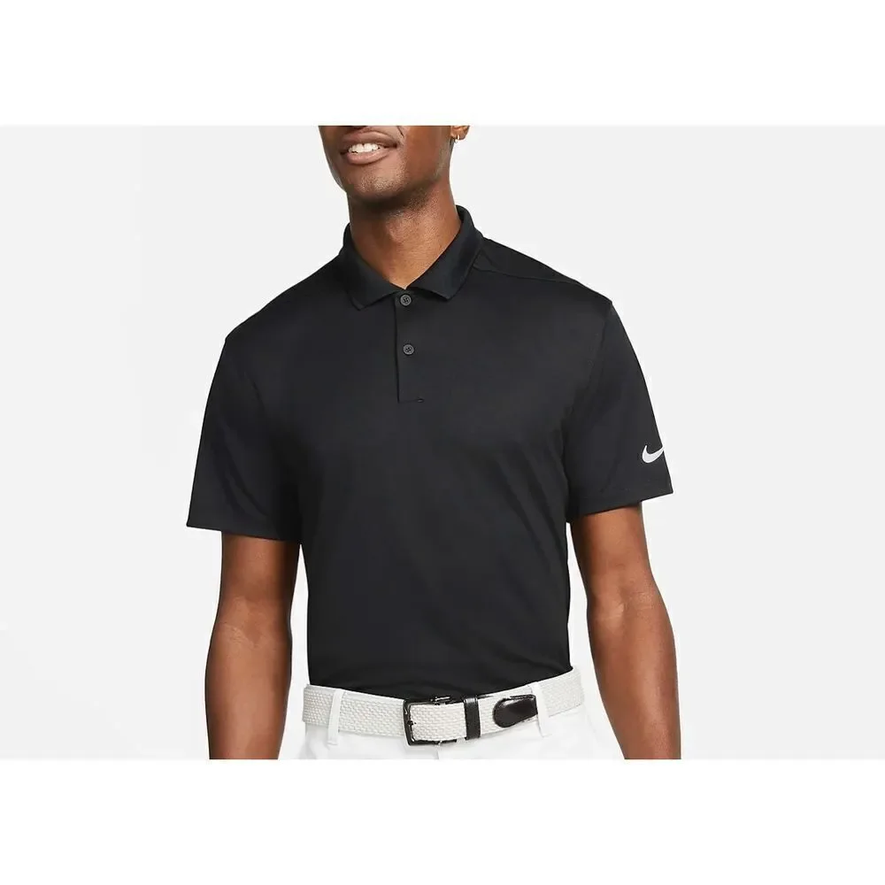 Nike Dri-FIT Victory Men's Golf Black Polo Large